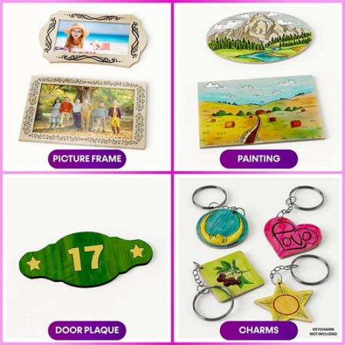 Beginners Wood Burning Kit for Kids and Teenage Boys & Girls - Cool Gifts for Boy or Girl Craft Projects. Best Gift Idea for Older Children. Teen Woodburning DIY Hobby Kits. Art Crafts Activities Toys