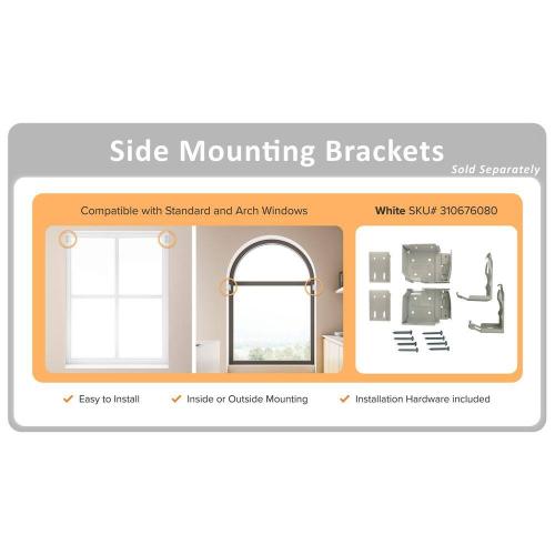 Size 22.5x48 Color White Home Decorators Collection White Cordless Faux Wood Blinds for Windows with 2 in. Slats - 23 in. W x 48 in. L (Actual Size 22.5 in. W x 48 in. L)