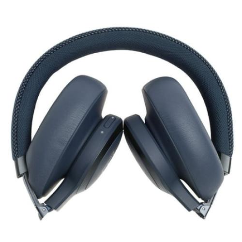 JBL Live 650BTNC - Wireless Over-Ear Noise-Cancelling Headphones - Blue