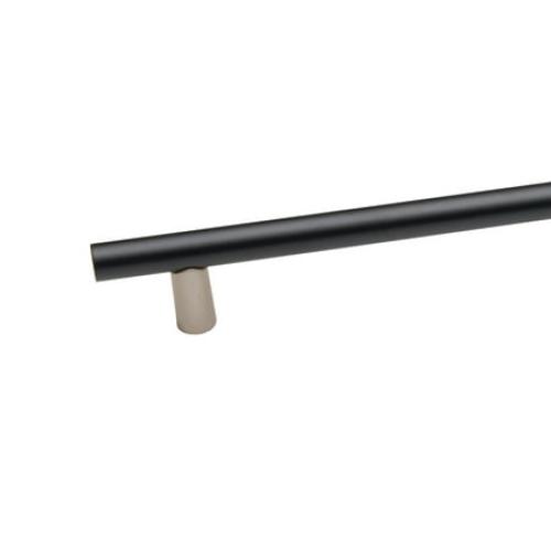 Black Alno A2802-8 Vita Bella 8 Center To Center Modern Smooth Bar Cabinet Bar Handle / Drawer