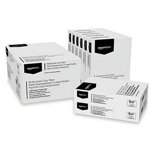 Size 8.5x11 500 Sheets Basics Multipurpose Copy Printer Paper, 8.5 x 11 Inch 20Lb, 1 Ream | 500 Count (Sheets), 92 GE Bright White