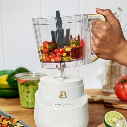 Beautiful 3-Cup Food Chopper, White Icing by Drew Barrymore