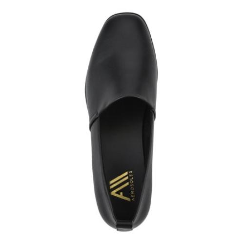 Aerosoles Women's Comfortable Women's Stretch Faux Leather Wedge Shoe, Wide Width