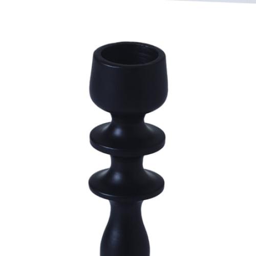 Beautiful Metal Taper Candle Holder by Drew Barrymore, 6, Black