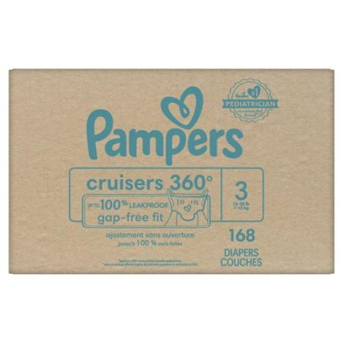 160 Pack of Size 3 Pampers Cruisers 360 Diapers Size 3, 168 Count (Select for More Options)