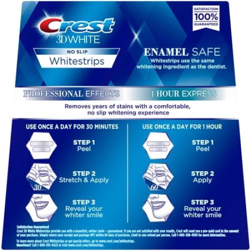 Crest 3D Whitestrips, Professional Effects, Teeth Whitening Strip Kit, 44 Strips (22 Count Pack)