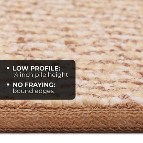 Skid-resistant Carpet Runner - Praline Brown - 8 Ft. X 27 In. - Many Other Sizes to Choose From