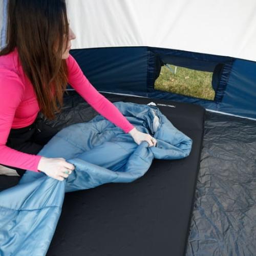Ozark Trail Self-Inflating Camp Pad with Pillow - Grey, Adult, 78 L x 25 W x 2 H