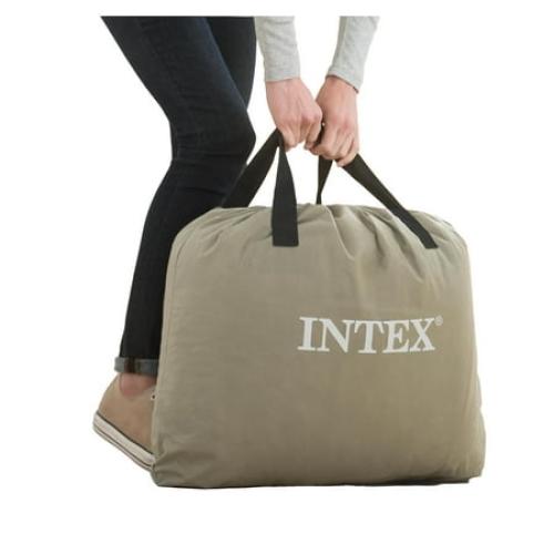 Intex 20 Dura-Beam Deluxe Raised Air Bed Mattress with Internal Pump - Queen