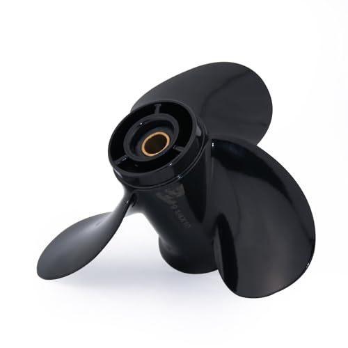 CAPTAIN Aluminum Outboard Propeller Fit Evinrude/Johnson Engines 8-15HP 13Tooth Spline RH (9.25x9)