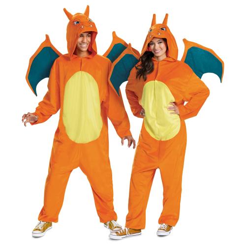 Disguise unisex adult Charizard for Adults Deluxe Official Pokemon Halloween Sized Costumes As Shown Size Extra Large 50-52 US