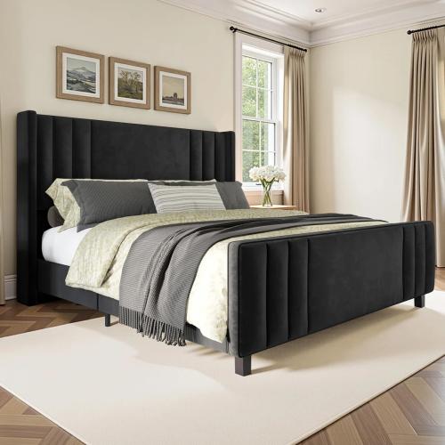 Black King Bed Frame