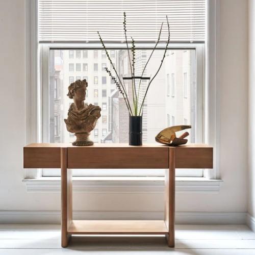 Mitchell Gold   Bob Williams Entryway Table Single Drawer with Bottom Shelf