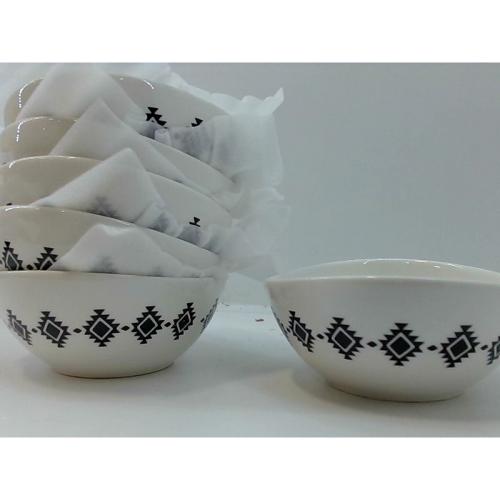 Sweejar Ceramic Small Bowls Set 8 OZ for Ice Cream Dessert Small Side Dishes Salad Fruit Set of 6 (Painting)