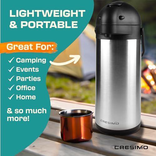 CRESIMO Other Accessories 3L STAINLESS STEEL VACUUM AIRPOT Home Accessory