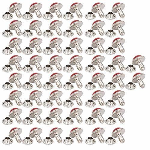 50pcs 8mm DIY Buttons Turquoise Rapid Rivets Studs DIY Leathercraft for Bag Shoes Bracelet Tandy Leather(#3)