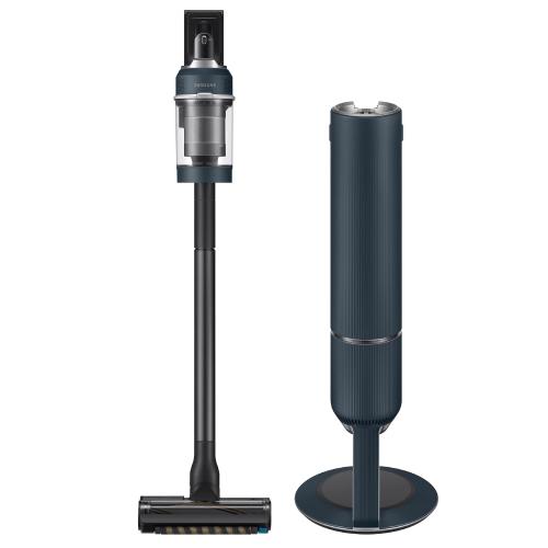 SAMSUNG BESPOKE Jet Cordless Stick Vacuum Cleaner with All In One Clean Station Powerful Floor Cleaning for Carpet Hardwood Tile Lightweight HEPA Filtration Midnight Blue