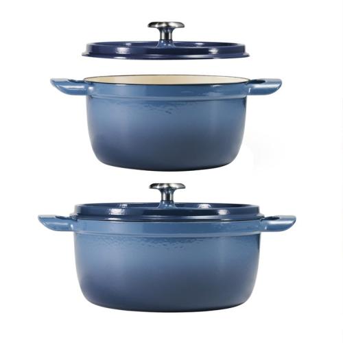 Tramontina 4-quart & 6-quart Enameled Cast Iron Round Dutch Oven, 2-pack