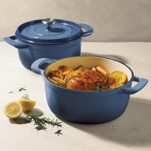 Tramontina 4-quart & 6-quart Enameled Cast Iron Round Dutch Oven, 2-pack