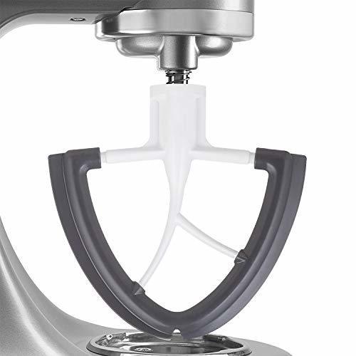 Flex Edge Beater for Kitchenaid Mixer 4.5-5 Quart for Kitchen Aid Paddle Attachment Fits Tilt-Head for Kitchenaid Mixer Attachments with Flexible Silicone Edges Bowl Scraper By FOCOllK