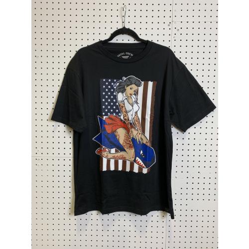 Fatal Clothing Black Large T-shirt Bombs Away