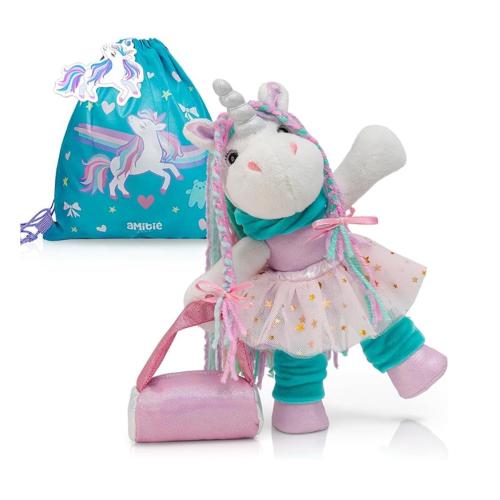 Itsy Unicorn Stuffed Animal - Pink Unicorn Plush Toys with Dress Up Clothes As Ballerina Doll, Good for Unicorns Girl Gifts Age 4-5, Unicorn