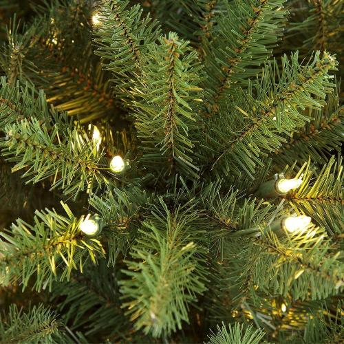 7.5 ft. Pre-Lit Fraser Fir Pencil Tree Artificial Christmas Tree with 350 Clear Lights