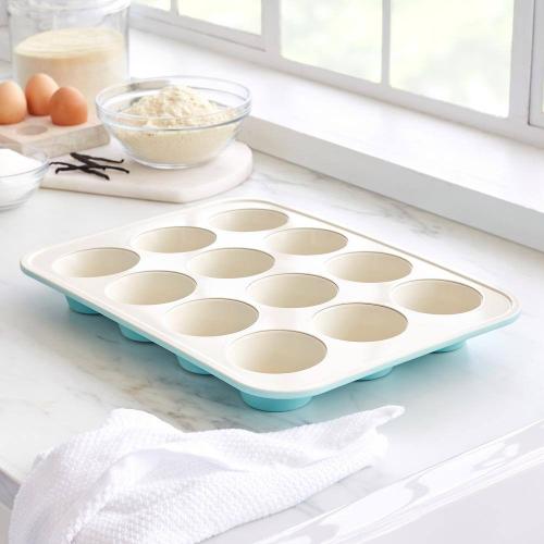 Size 12 Cup Healthy Ceramic Nonstick Muffin Pan