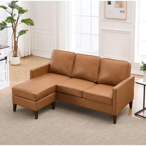 Mignotte 72.8'' Wide Modern And Super Soft Faux Leather Sofa With Wide Backrest