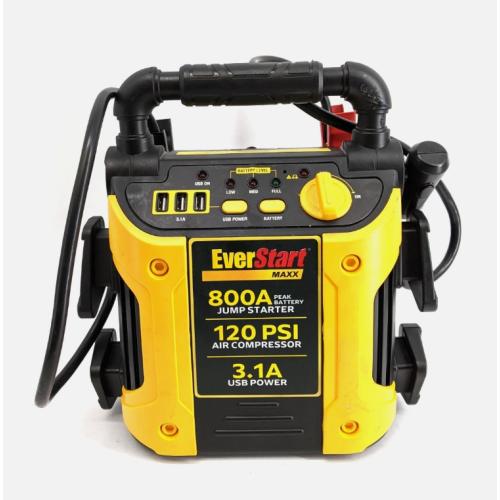EverStart J7CE 800 Peak Amp Jump Starter with 120 PSI Compressor