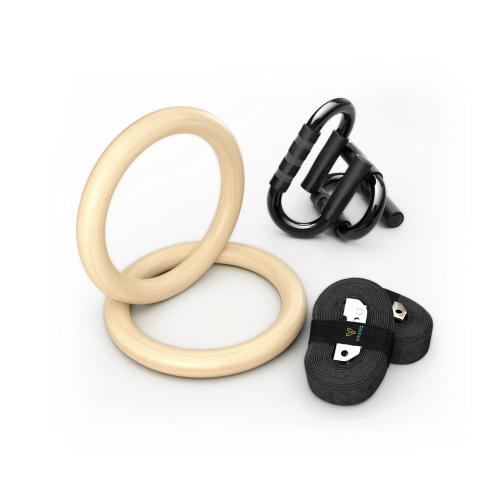 Wood Gymnastics Rings and S-ShapedPush Up Bar Handles Upper Body Home Workout Kit Encourages Correct Form for a Complete Upper Body Strength Routine - Walmart.com