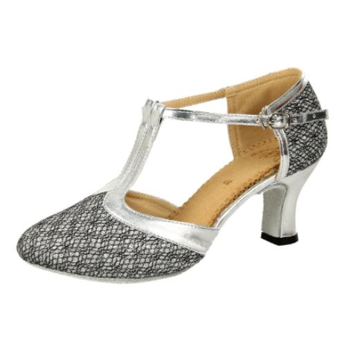 Women's Ballroom Salsa Tango Latin Dance Shoes,Black ( Size 6)