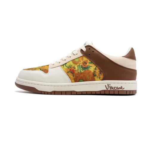 Galastsy Van Gogh Sunflowers inspired sneakers Size 10 Women
