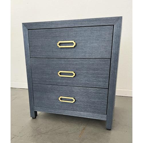 Color Blue mitchell Gold Bob Williams Side table 3 drawers