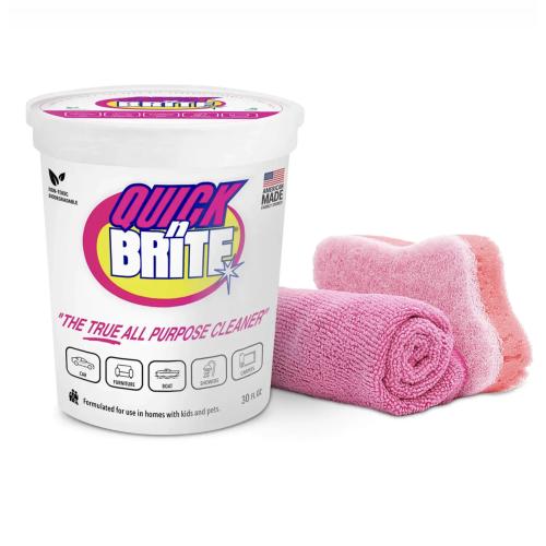 4 PCS Quick N Brite All Purpose Cleaning Paste, True All Purpose Cleaner, Concentrated, 32 oz
