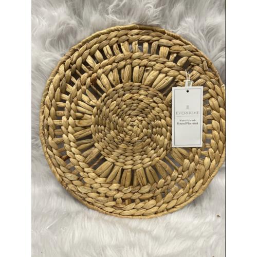 Everhome Water  Hyacinth Round Placement (Natural) (Set Of 6)