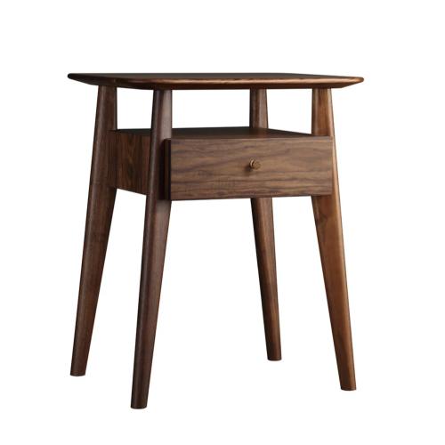 Walnut Grove 1-Drawer Solid Wood Nightstand