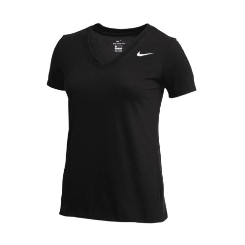 XL - Nike Women's Dry V-Neck T-Shirt-black