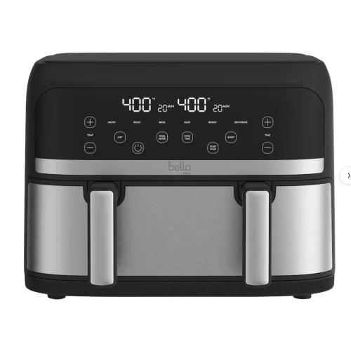 4-qt. TriZone Touchscreen Air Fryer with Dual Flex Basket, Stainless Steel