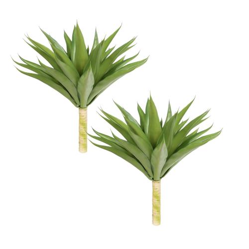 Size 21 Velener Artificial Agave Plant,, Faux Aesthetic Plants for Home Decor, Realistic UV Resistant Fake Agave Plants Without Pot,
