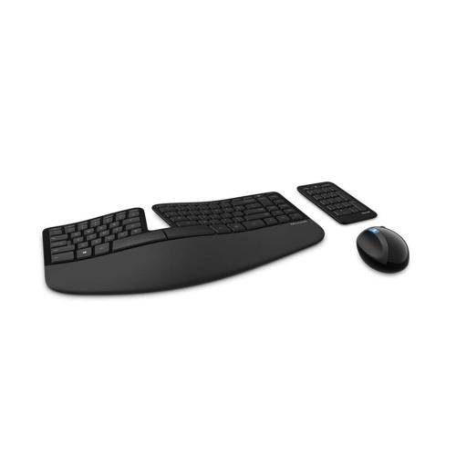 Microsoft Sculpt Ergonomic Wireless Desktop Keyboard and Mouse - Black. Wireless