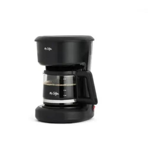 Mr. Coffee 5-Cup Switch Coffee Maker Black: Small Drip Coffee Machine, Electric, Paper Filter, 25 oz Capacity