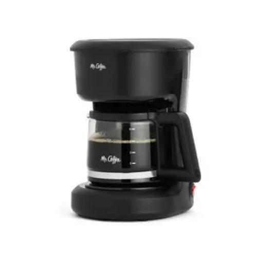 Mr. Coffee 5-Cup Switch Coffee Maker Black: Small Drip Coffee Machine, Electric, Paper Filter, 25 oz Capacity