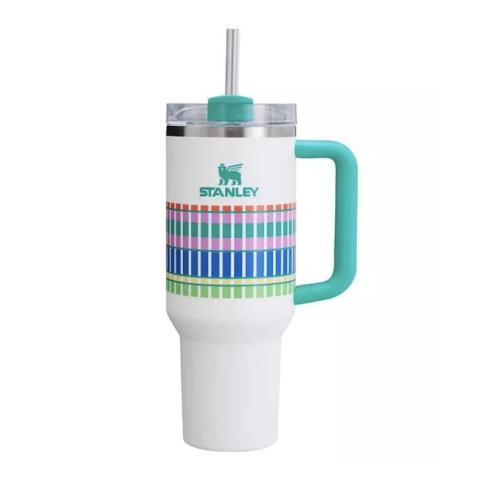 STANLEY Quencher H20 FlowState Stainless Steel Vacuum Insulated Tumbler with Lid and Straw for Water  Iced Tea or Coffee Summe