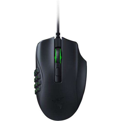 Razer Naga X Wired MMO Gaming Mouse: 18K DPI Optical Sensor - 2nd-gen Optical Switch - Chroma RGB Lighting - 16 Programmable Buttons - 85g - Classic Black