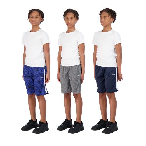 Hind Boys Shorts for Kids 3-Pack Basketball Shorts for Boys Basketball and Sports