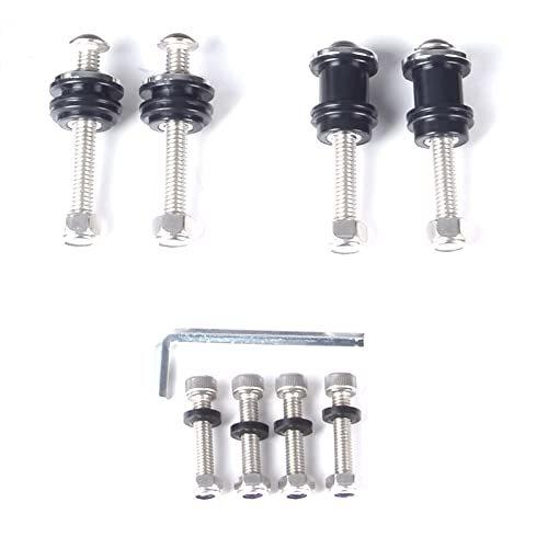 Sresk Motorcycle Detachable Rear Passenger Sissy Bar Upright Backrest W/Cushion Pad for Harley Sportster XL 883 1200 2004-Up with Docking Hardware Latch Clip Easy Install (Gloss Black)