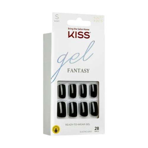 KISS Gel Fantasy Ready-to-Wear Fake Nails, ‘Aim High’, 28 Count