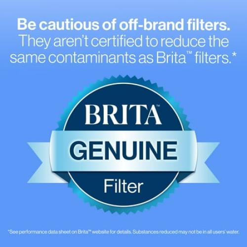 (lid chipped) Brita Extra Large Ultramax 27 Cup Grey Filtered Water Dispenser with 1 Standard Filter