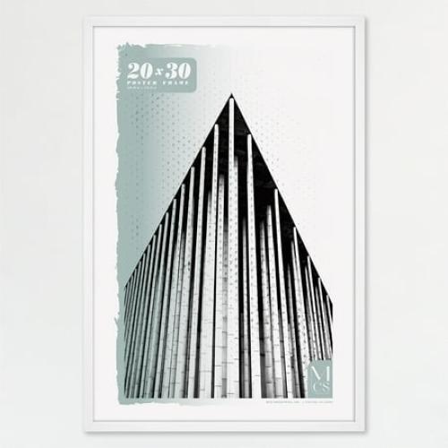 MCS Foundation 16x24 Poster Frame Traditional Brass, Vertical & Horizontal Wall Hanging Large Picture Frame for Photos, Posters & Art Prints (1-Pack)